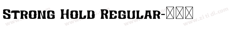Strong Hold Regular字体转换